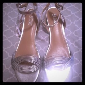 Silver sandals "Brash" size 11